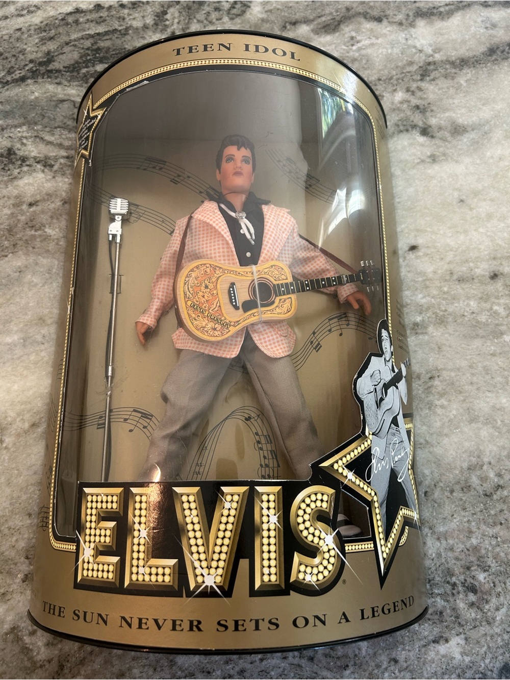 Hasbro Elvis Teen Idol Doll in Blue Jacket with Gold Star
